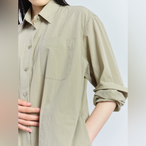 NWT Green Khaki Mijeong Park belted dress - Picture 3 of 8